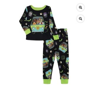 Scooby-Doo Toddlers Glow In The Dark 2 PC Pajama Set Size 5T NWT